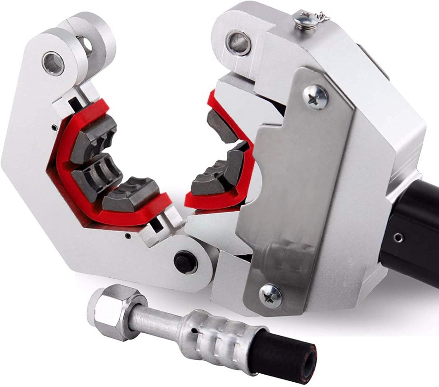 Auto Manual A/C Hose Crimper Kit, Hydraulic Hose Crimping Tool with 7 Die Set, Air Conditioning Repaire Handheld, Durable Aluminum Material