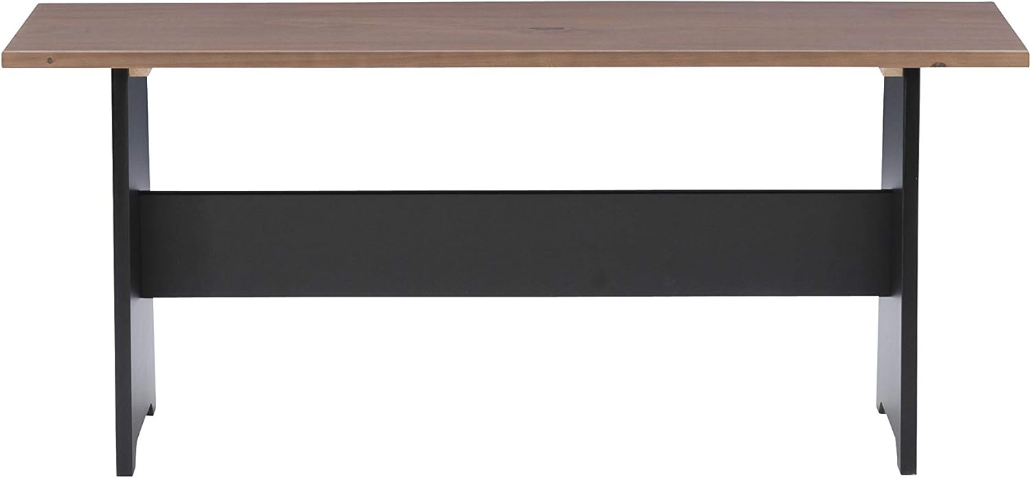 Linon Black and Pecan Breakfast Dining Set Ardmore Nook