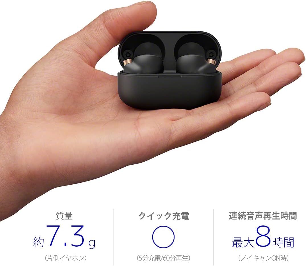 Sony WF-1000XM4 Truly Wireless Noise Cancelling Headphone - Optimised for Alexa and Google Assistant - with Built-in mic for Calls - Bluetooth Connection - Black/Copper