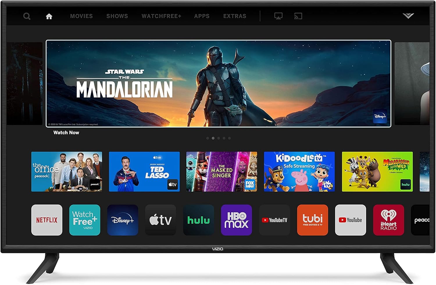 VIZIO 55-Inch V-Series 4K UHD LED HDR Smart TV Apple AirPlay and Chromecast Built-in, Dolby Vision, HDR10+, HDMI 2.1, Auto Game Mode and Low Latency Gaming, V555-J01, 2021 Model (Renewed), 55 inches