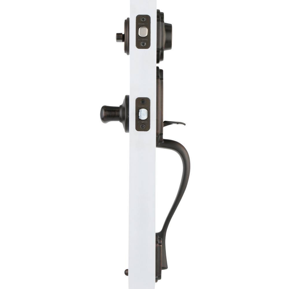 Kwikset Arlington Single Cylinder Handleset with Tustin Lever, Venetian Bronze