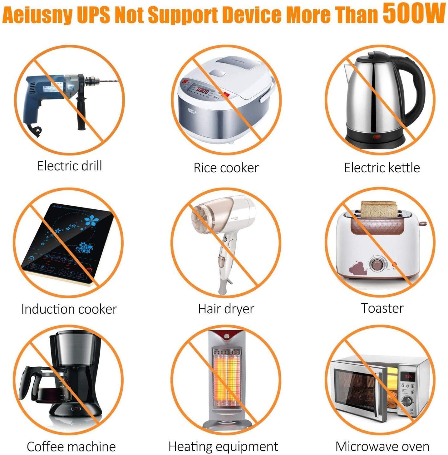 Aeiusny Portable Solar Generator 500W 288WH UPS Power Station Emergency Battery Backup Power Supply Charged by Solar/AC Outlet/Car for CPAP Laptop Home Camping