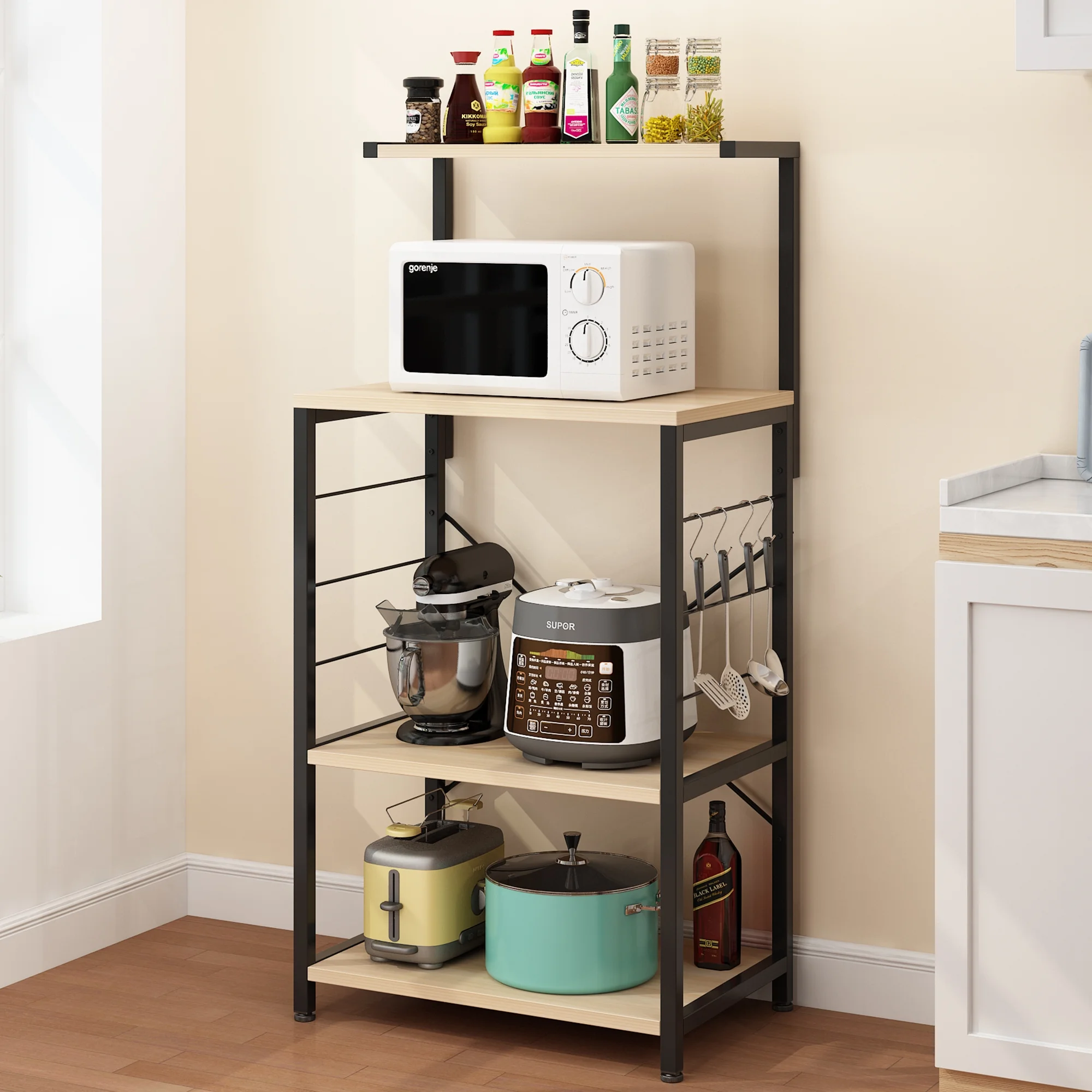 Zimtown Kitchen Microwave Oven Stand Storage Organizer