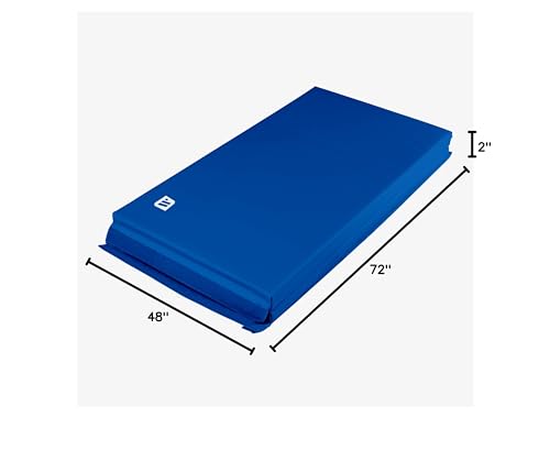 We Sell Mats - 4 ft x 6 ft x 2 - Personal Fitness & Exercise Mat for Home Workout - Lightweight and Folds for Carrying – All Purpose Gym Mat – Thick Mat for Yoga, Pilates, Stretches, Floor Exercises
