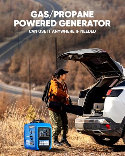 4000 Watt Inverter Generator, 120V Gas Powered Generator Super Quiet, RV Ready/EPA for RV, Camping and Home