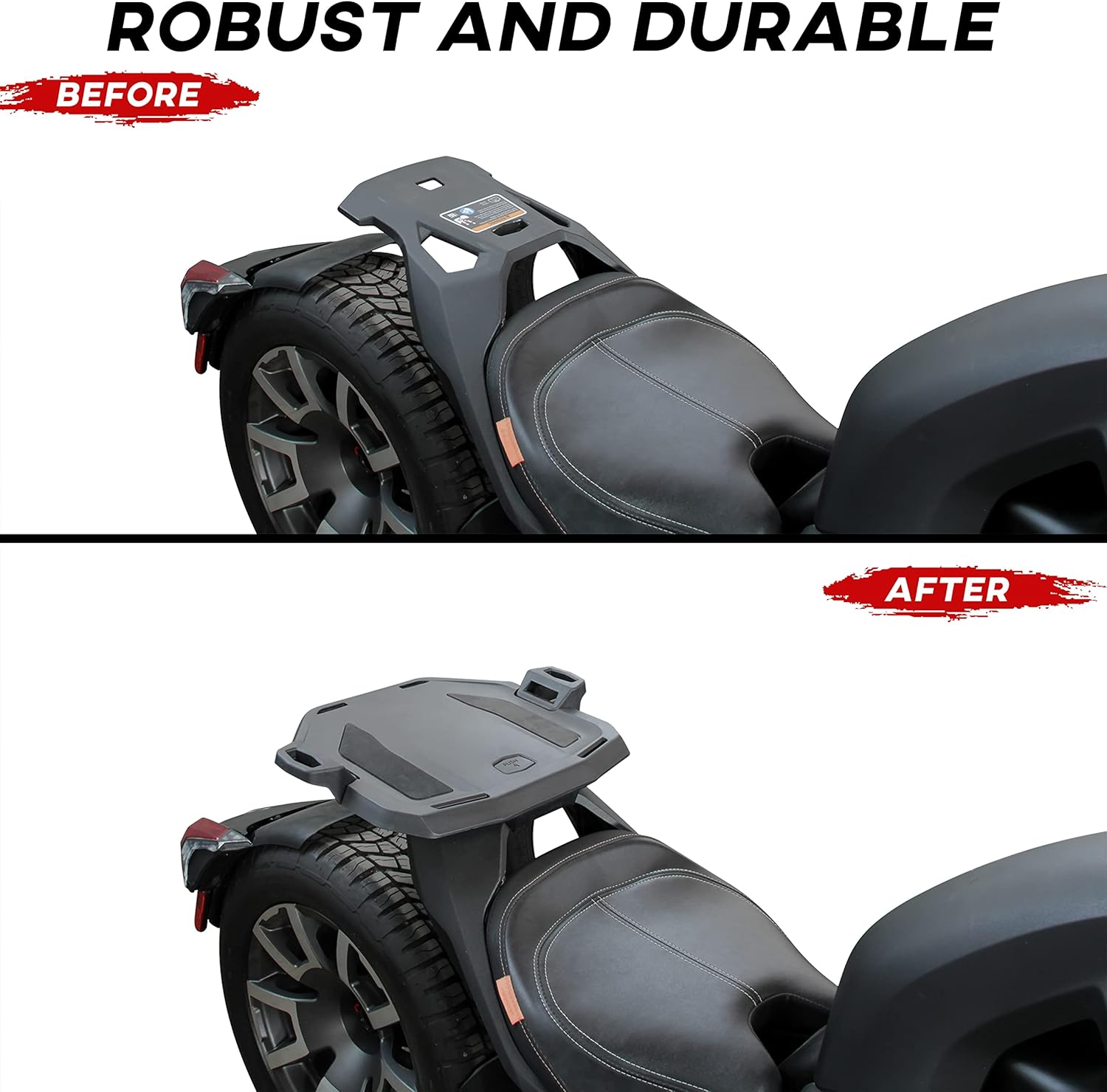 Support LinQ Rack for Can Am Ryker, SAUTVS Rear LinQ Rack for Can-Am Ryker 16" LinQ Accessories, Replace #219400965