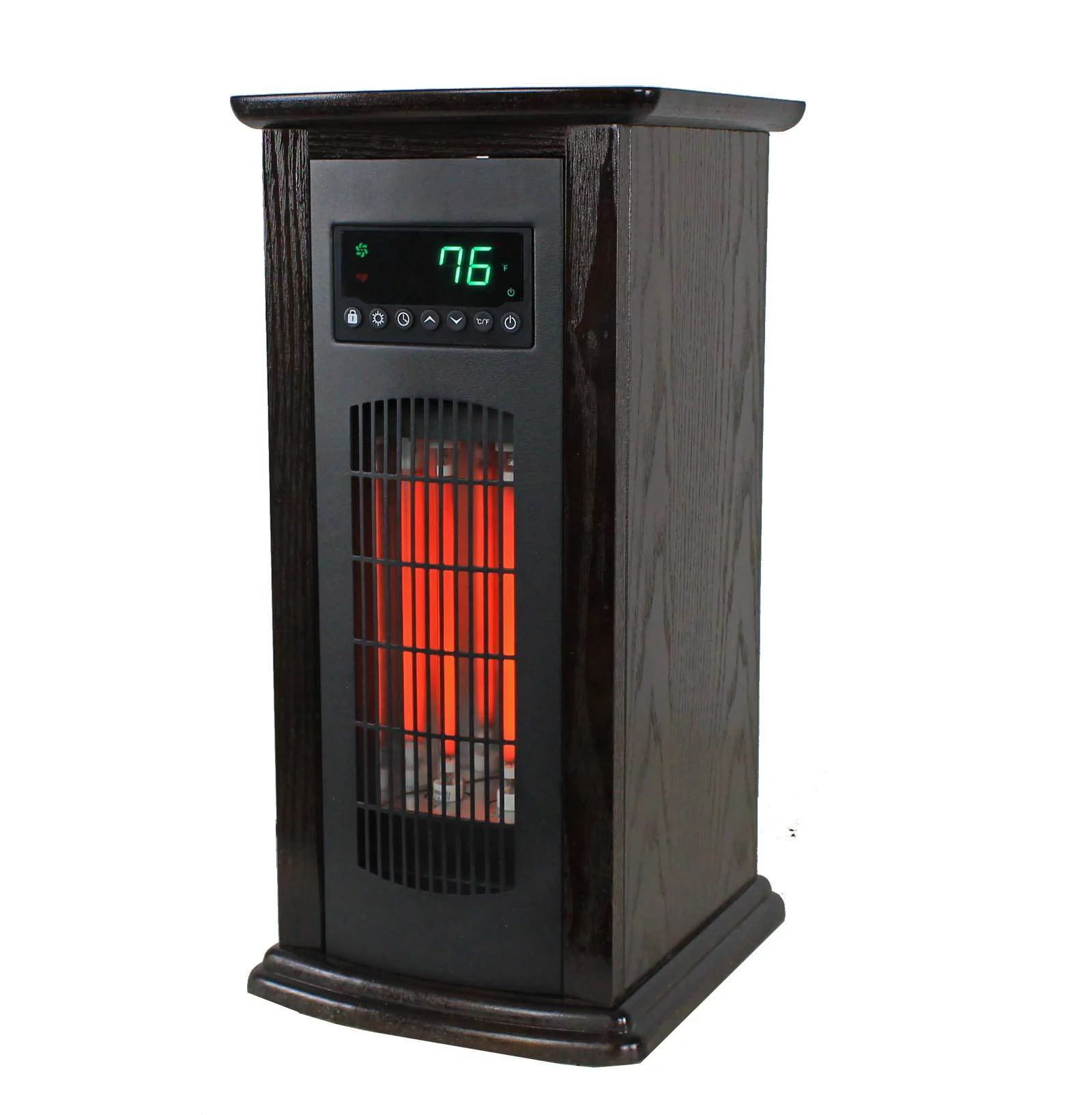 LifeSmart HT1029 1500 W Portable 21" Electric Infrared Quartz Tower Space Heater, Indoor