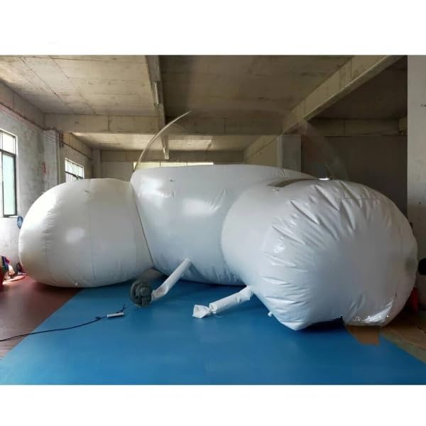 Inflatable Bubble Tent with 2 Rooms Dome Tunnel Camping Event House Outdoor Big (16.5ft Diamater + 8ft Rooms)