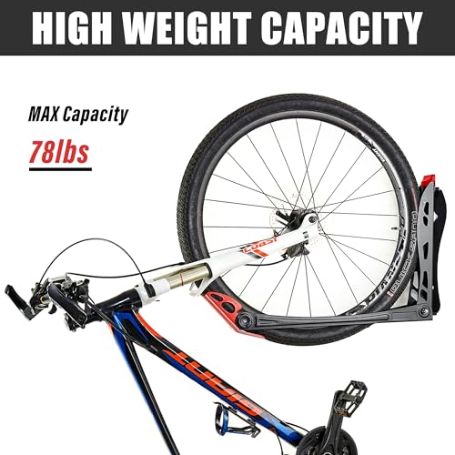 Wallmaster BIKEPAL Swivel Bike Rack, Wall Mounted Bike Storage System, Space Saving for Home and Garage, 4 Pack