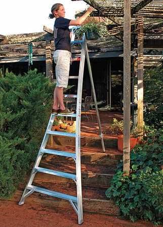 Stokes Ladders - 1113H - 13 ft Not Rated Load Capacity Aluminum Tripod Stepladder