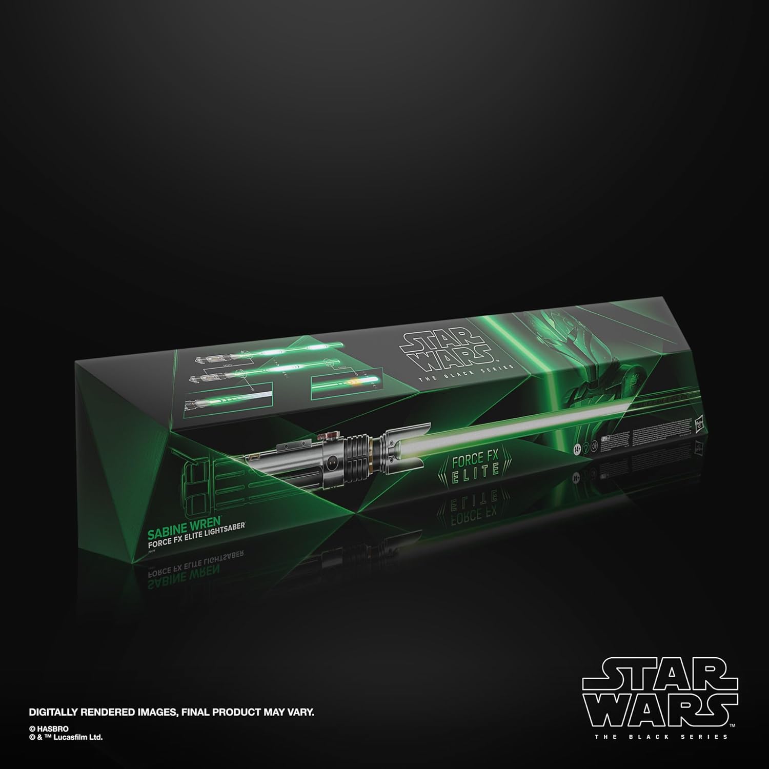 STAR WARS The Black Series Sabine Wren Force FX Elite Electronic Lightsaber with Advanced LED and Sound Effects, Ages 14 and Up
