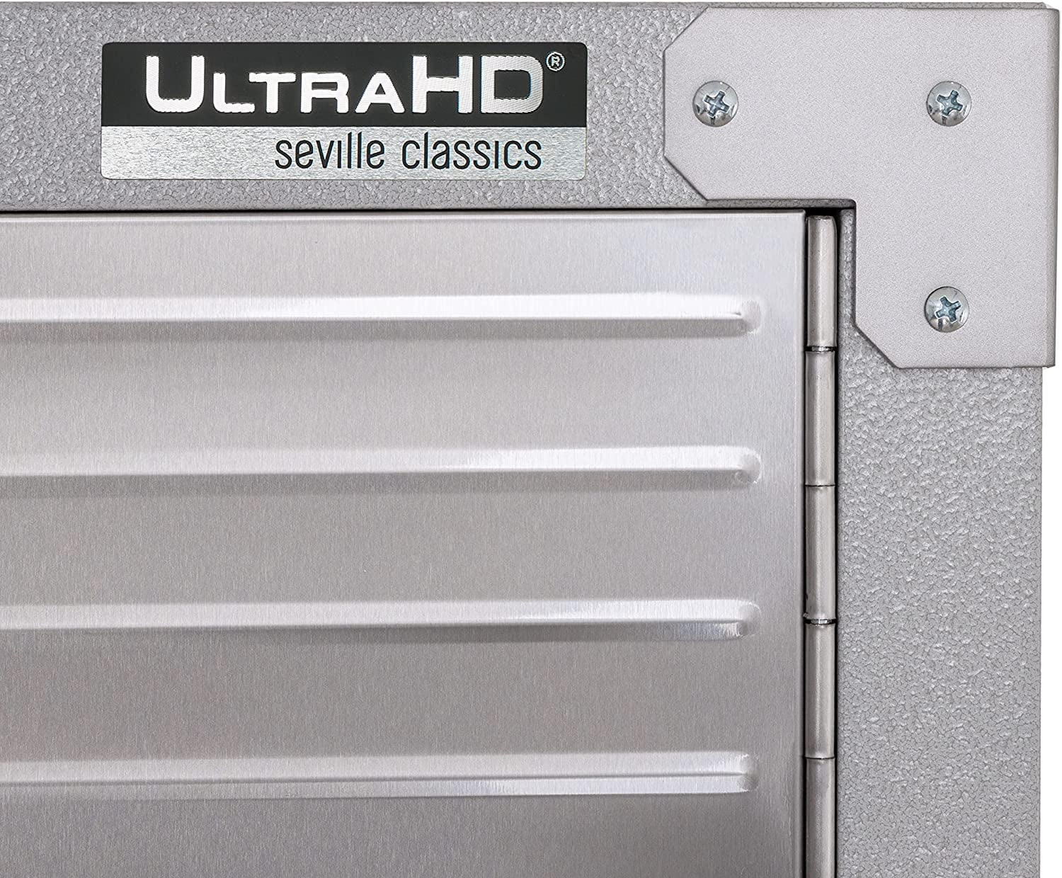 Seville Classics UltraHD Mega Steel Storage Cabinet, 48" W x 24" D x 72" H, Granite