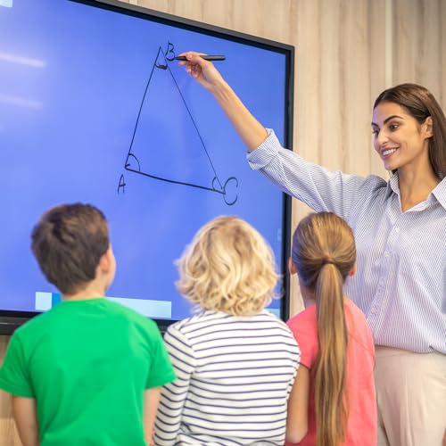TouchWo Touchscreen Monitor Smart Board, FHD 1080P Interactive Whiteboard, Windows 10 Pro All-in-One Touchscreen Industrial PC for Office and Classroom