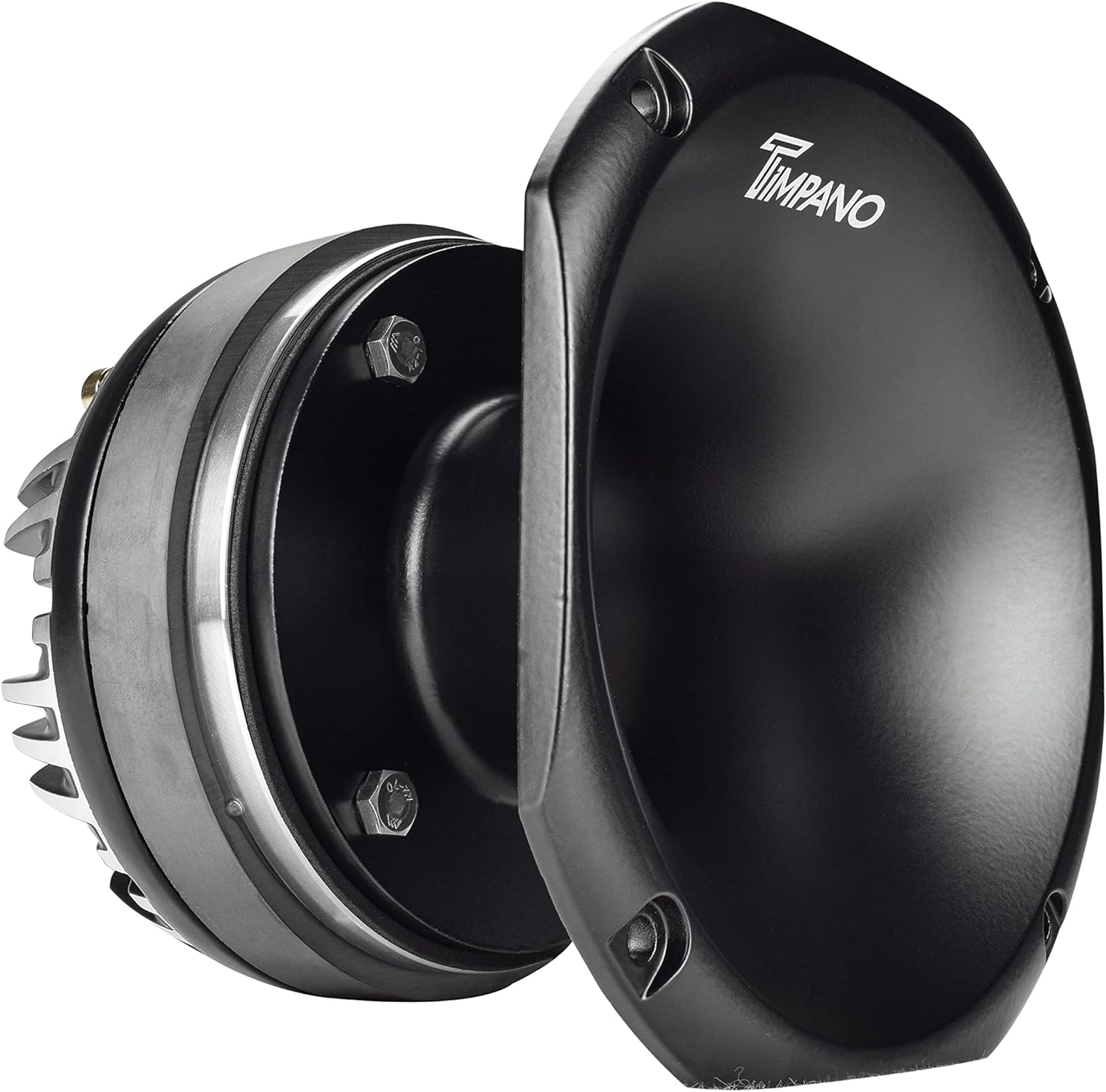 Timpano TPT-DH2000 2" Exit Compression Driver Horn 200 Watts Continuous Power 8 Ohm 109 dB Slim Profile Aluminum Horn + Ferrite Driver Pack of 2
