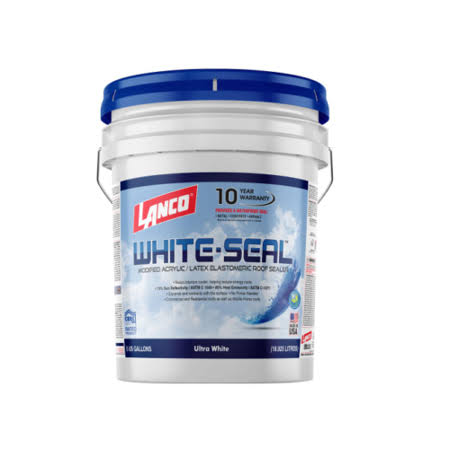 5 gal. White Roof Seal Elastomeric Rubberized Sealer Waterproof Sealant Coating