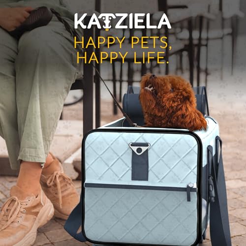 Pet Carrier Airline Approved - Dog Carrier with Wheels - TSA Airline Approved Dog Carrier - Rolling Pet Carrier with Wheels for Small to Medium Size Cat or Dog - Airplane Cabin Animal Friendly Luggage