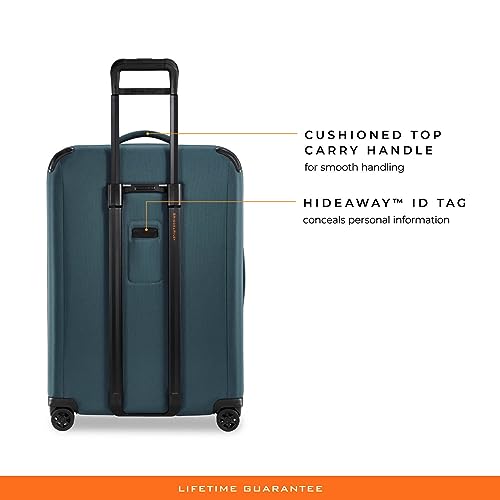 Briggs & Riley Domestic 22" Carry On Expandable Spinner - Luggage for Travel, Suitcases with Wheels, Softside Rolling Bag for Men & Women, Self-Repairing Zipper - ZDX Collection, Hunter