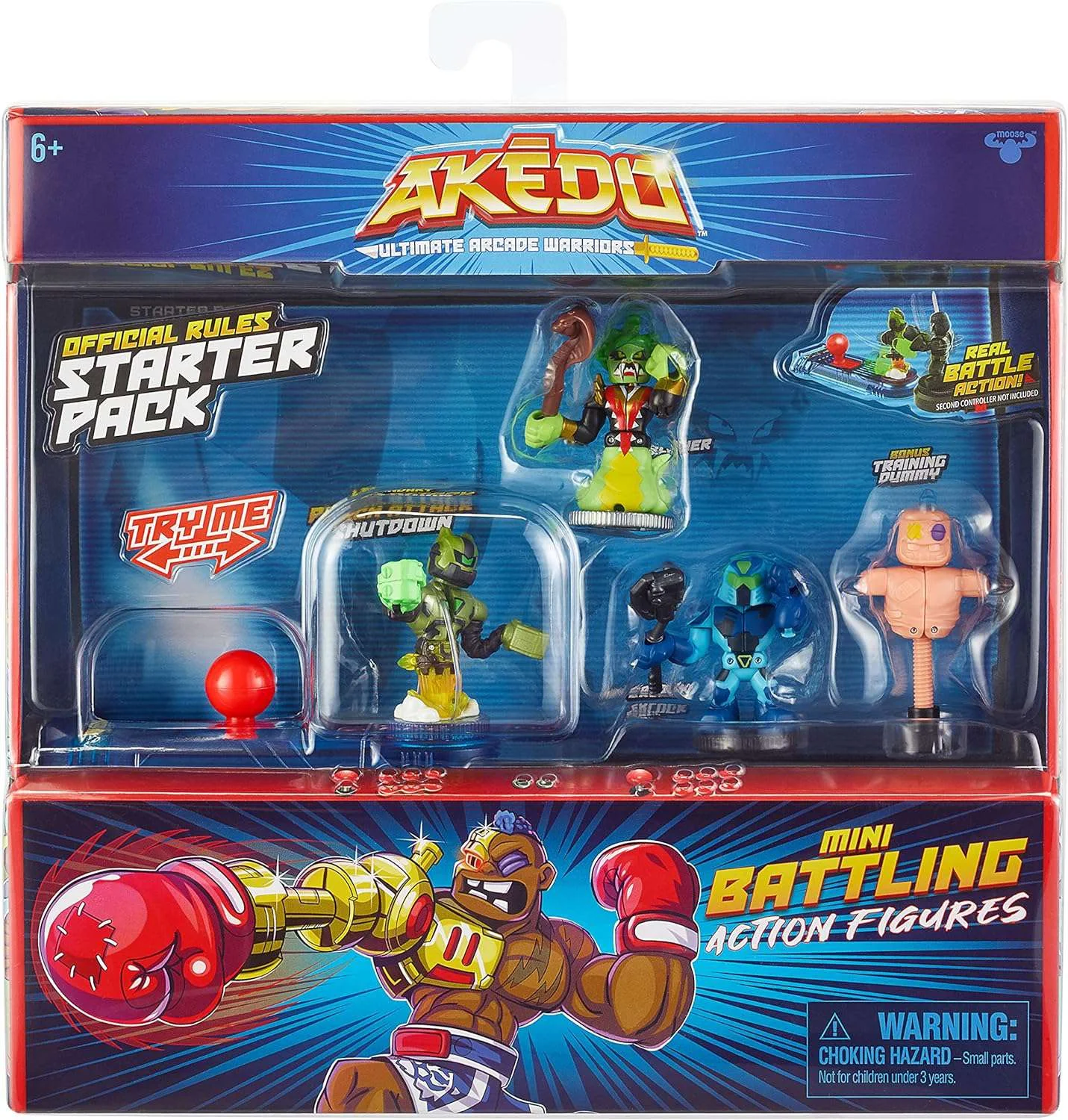 Legends of Akedo Legendary Attack Shutdown, Miss Slither, Hyperlock & Training Dummy Mini Battling Action Figure STARTER Pack - Curated Treasures Market