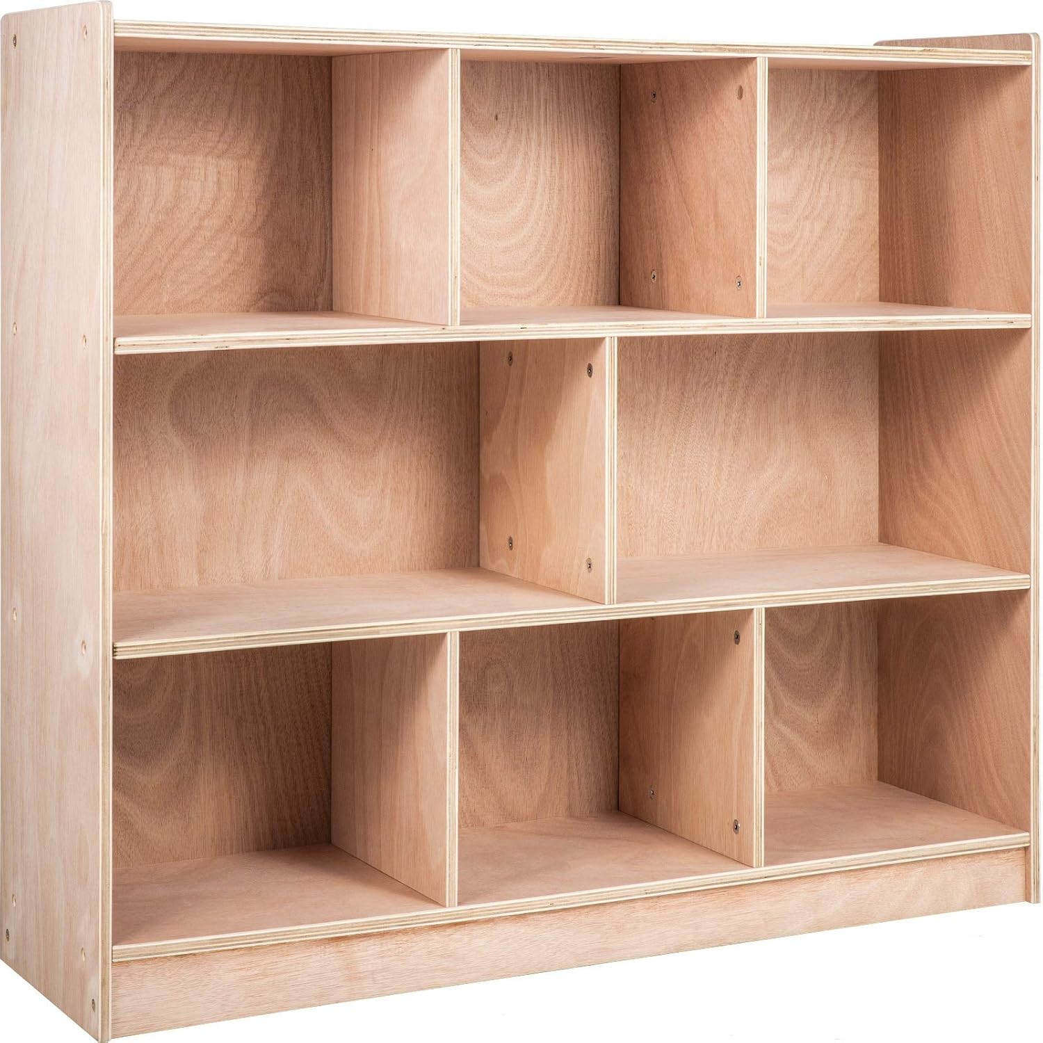 Happybuy Classroom Storage Cabinet, 36” High, Wood Color