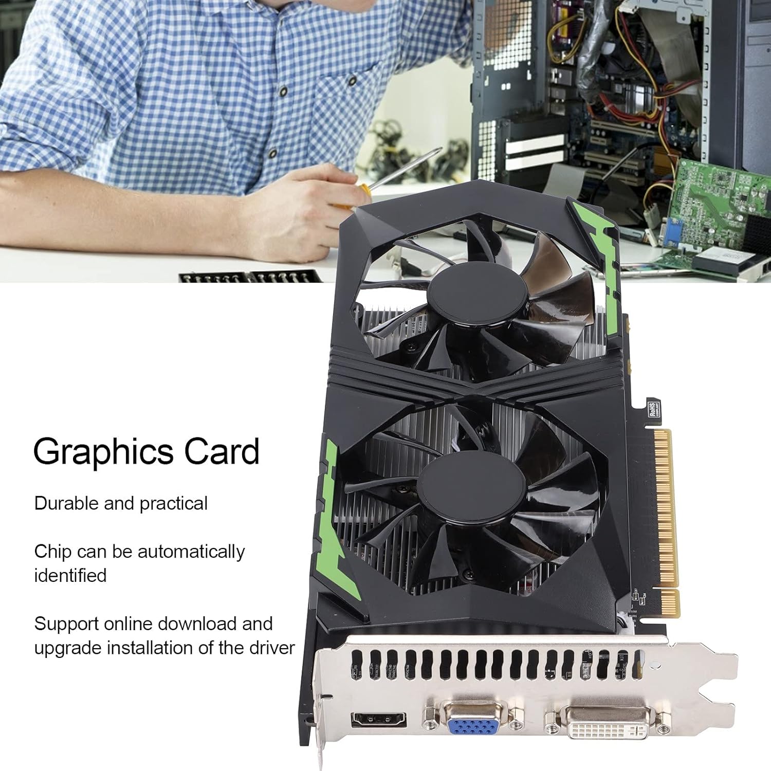 eboxer-1 GT X650Ti 4GB DDR5 128bit PCI Express 2.0 Graphics Card 1250MHz Video Memory Frequency, 900MHz 3D API DirectX 12 Dual Fan Low Profile Graphics Card