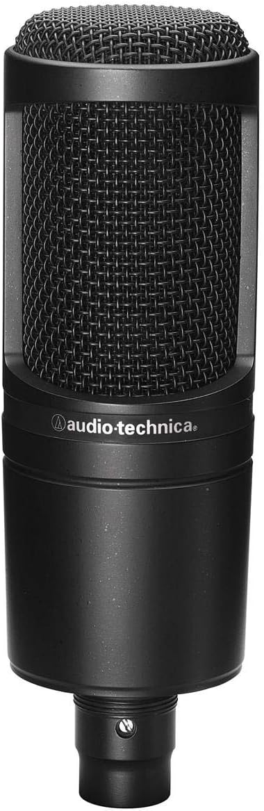 Audio-Technica AT2020 Cardioid Condenser Microphone with Vocal Recording Setup Kit