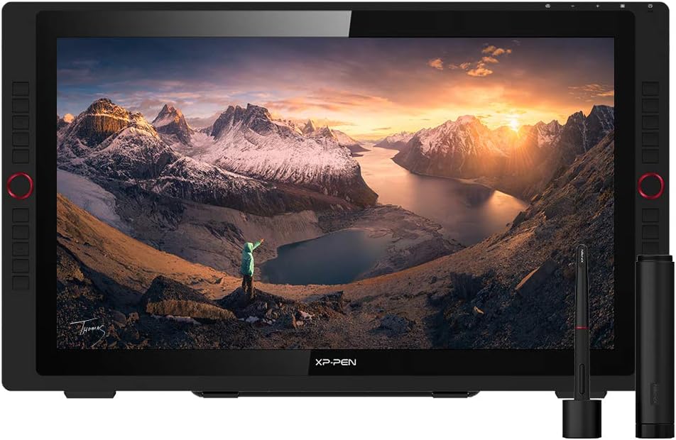 Drawing Monitor XP-PEN Artist24 Pro Pen Display 23.8-inch Working Area 2K QHD Drawing Display Tilt Supported Graphics Tablet with Screen