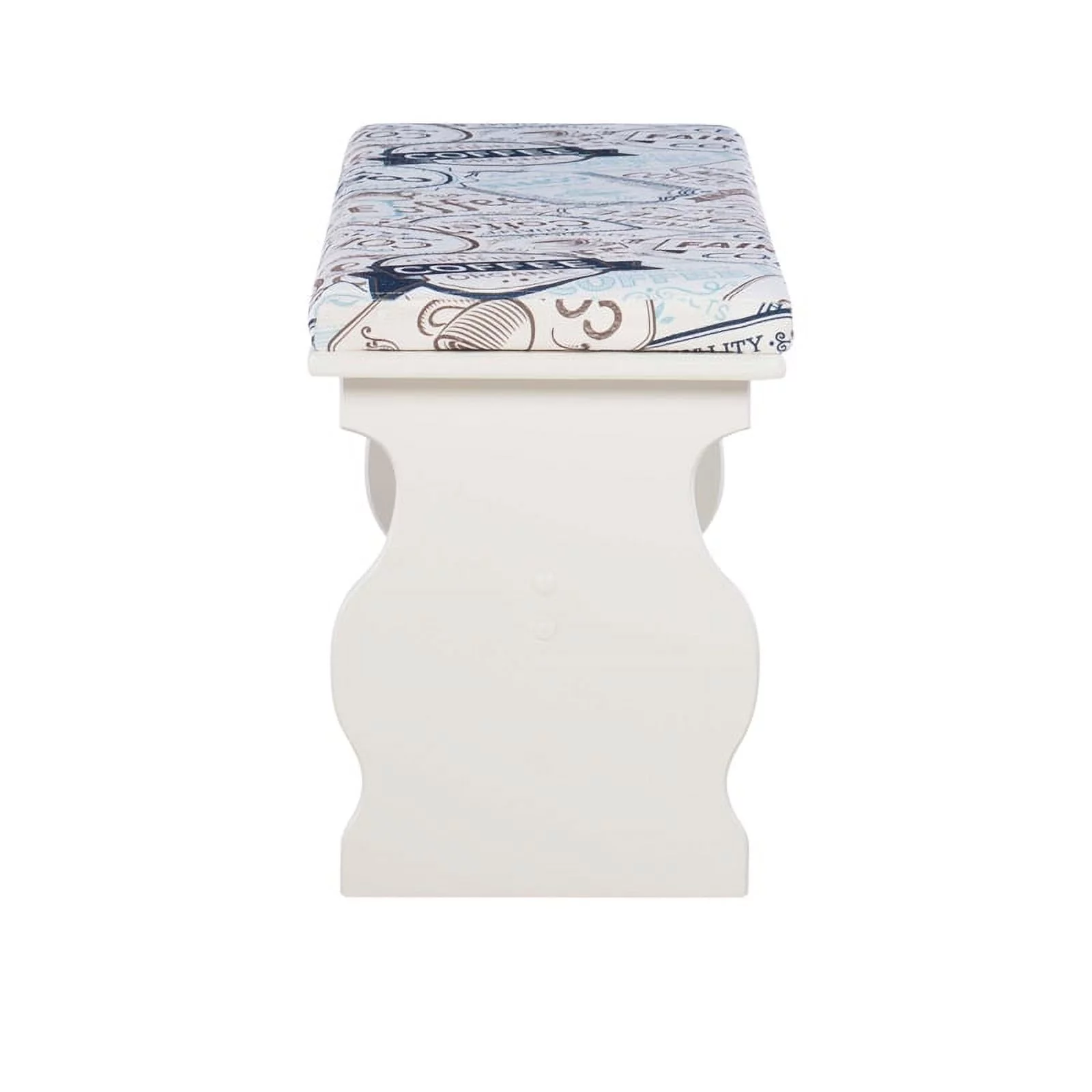 Linon Natasha Wood Corner Nook Dining Set in White