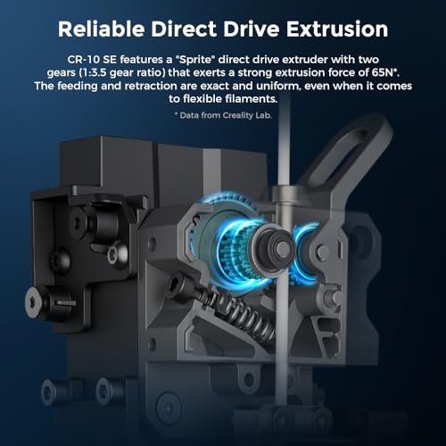 Creality K1C 3D Printer, 2024 New Version 3D Printers with 600mm/s Fast Printing Speed, Support Carbon Fiber Filament 300℃ High-Temp Print, Auto Leveling and Clog-Free Direct Extruder