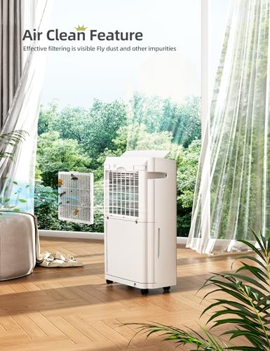 4500 Sq. Ft Dehumidifier for Basement, 50 Pints for Bedroom and Large Home, Bathroom with Drain Hose for Continuous Drainage, 5L Water Tank