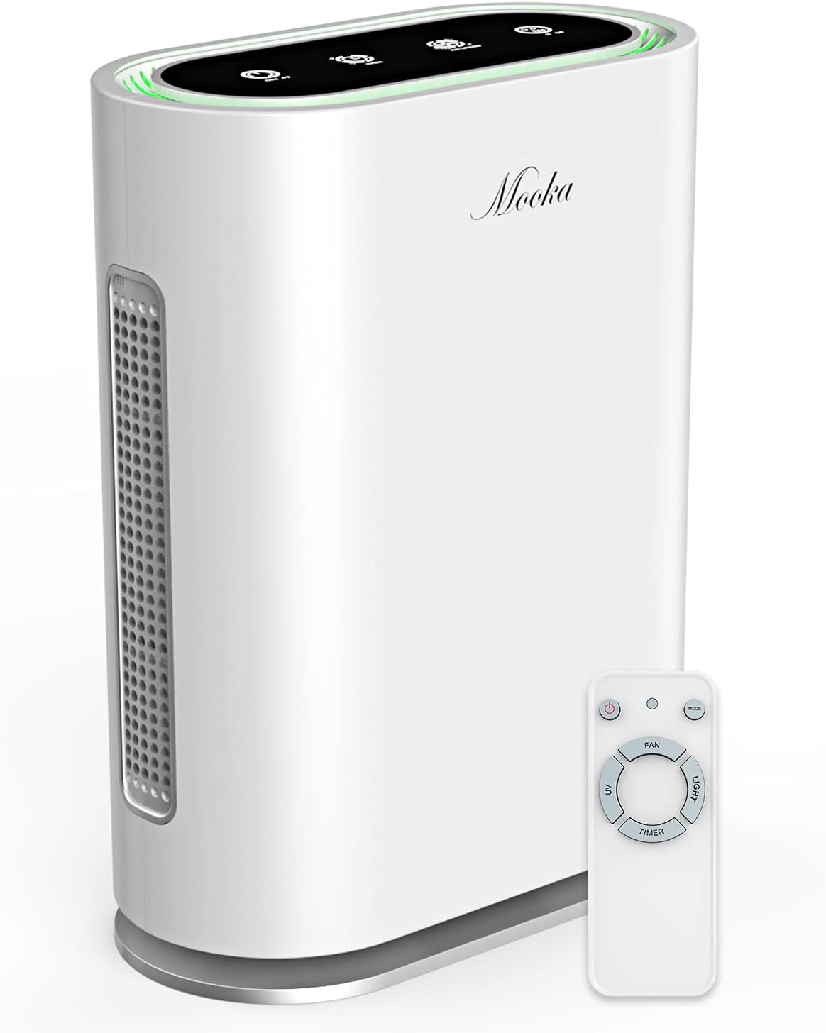 MOOKA TRUE HEPA+ Air Purifier, Auto Mode, Built-in Sensor, Activated Carbon, UV Enhanced 6-Point Air Filter, Large Room 1,750 Sq Ft, Remove Allergens Smoke Odor Dust Pollen Pet Dander, 2021