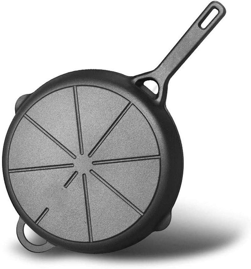 Backcountry Cast Iron Skillet Pre-Seasoned for Non-Stick Like Surface Cookware Oven Broiler Grill Safe Kitchen Deep Fryer Restaurant Chef Quality