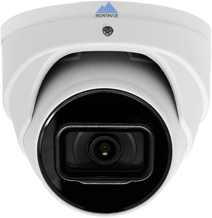 4K IP Camera System w/ 8MP 4K 8ch NVR PoE, 4 8MP 4K Audio Turret Cameras, IP67 Metal PoE Cameras, 2TB Pre-Installed Hard Drive - MTIP8082-44KT-W