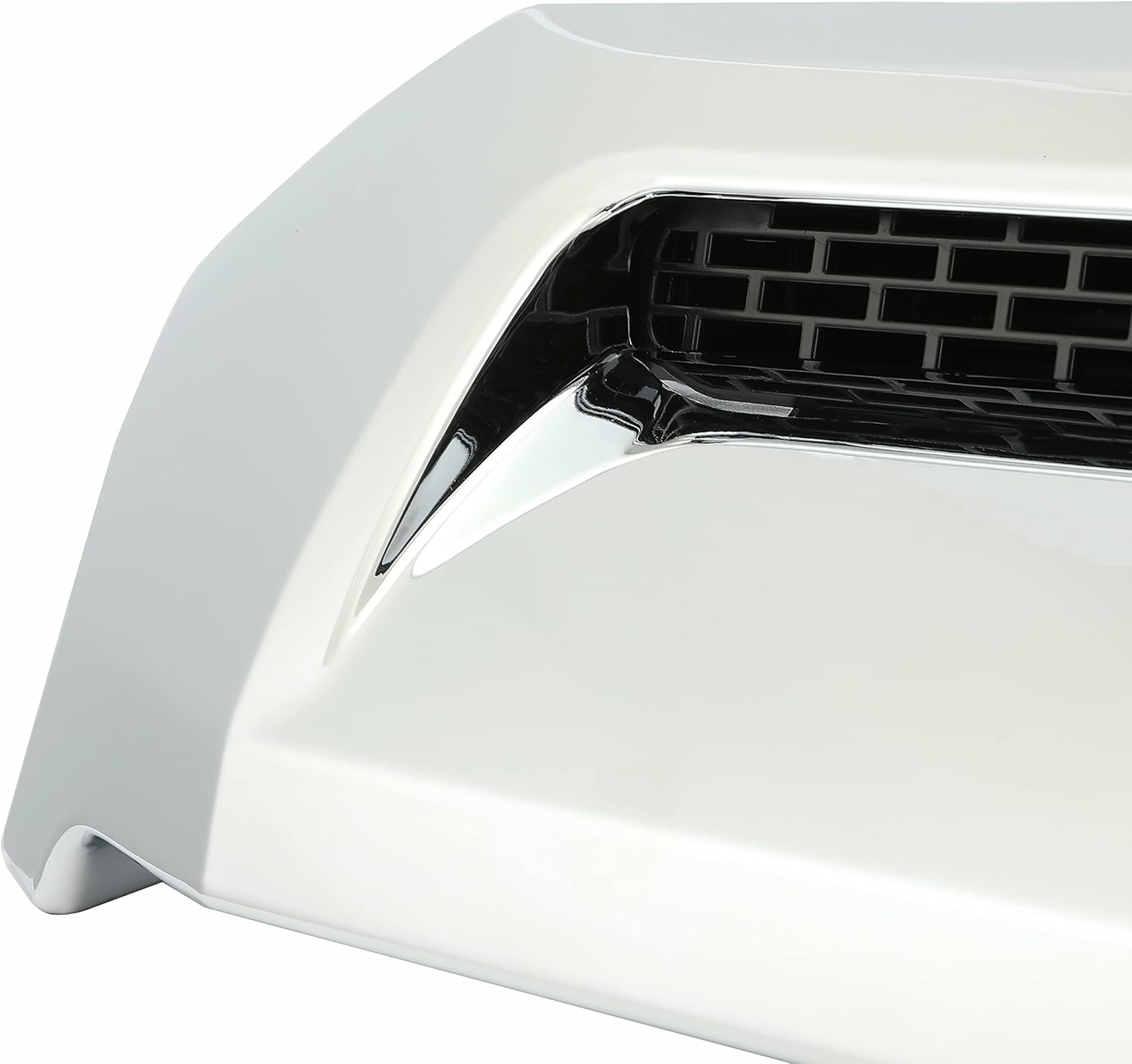 HECASA Hood Bulge Molding Compatible with 2014-2021 Toyota Tundra Black Color Code 202 Platinum Style Front Upper Grille Hood Scoop Replacement for 761800C030 TO1231102 REPT133702