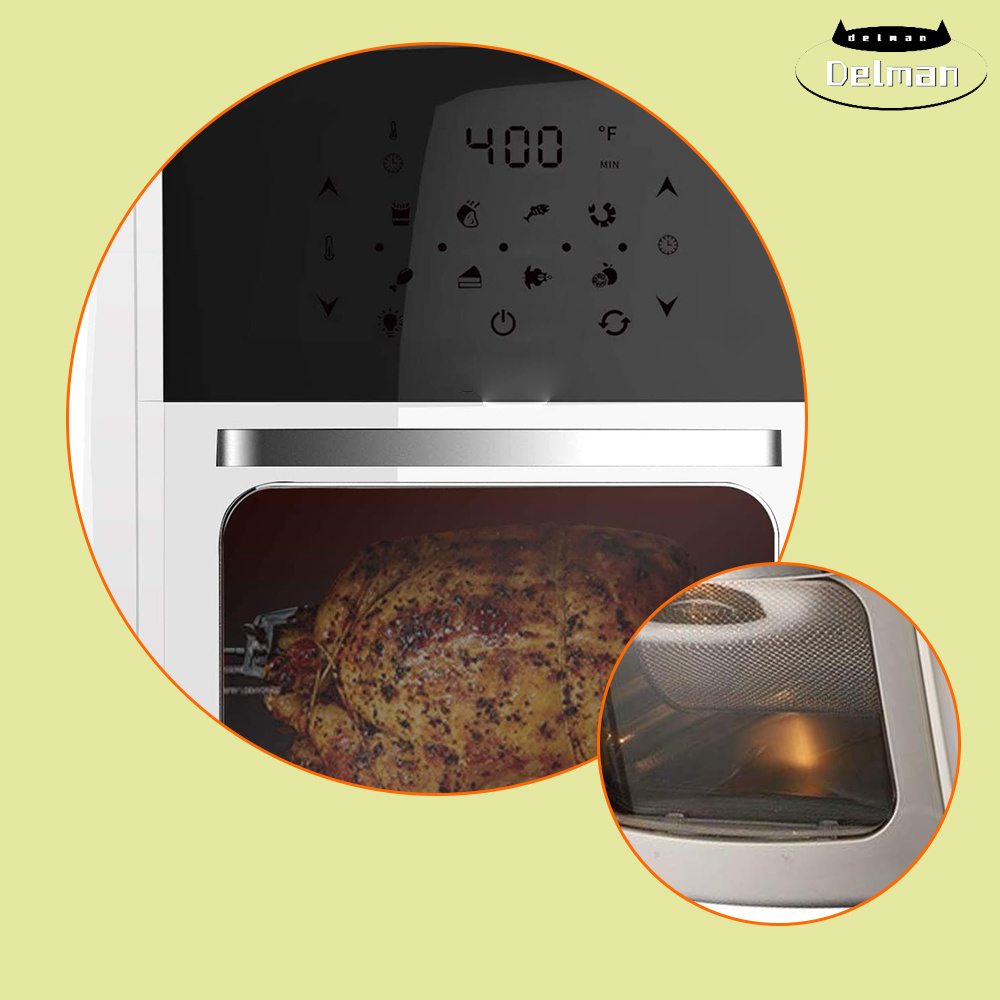 Digital Air Fryer with Rotisserie, Dehydrator, Convection Oven