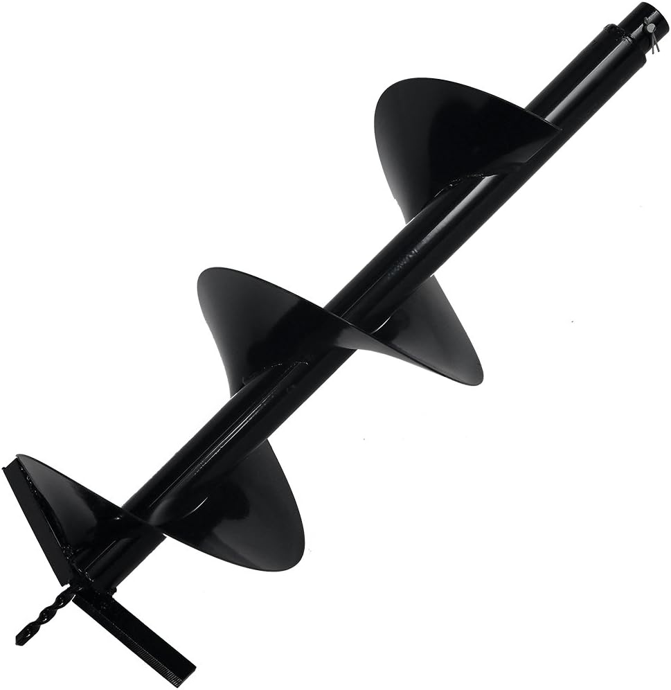 XtremepowerUS Post Hole Digger Replacement Auger Bits Earth Auger Digging Bit Only (8") Pack of 2