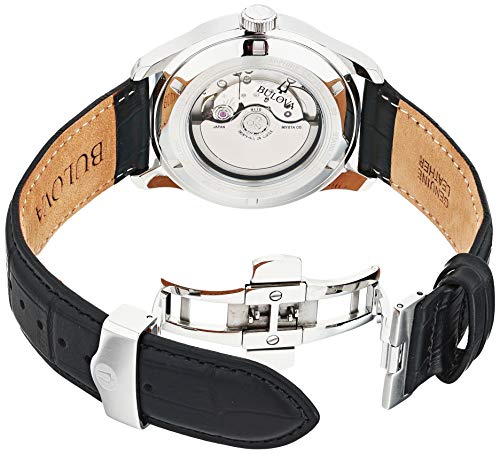 Bulova Men's Classic 6 Hand Power Reserve Leather Strap Watch
