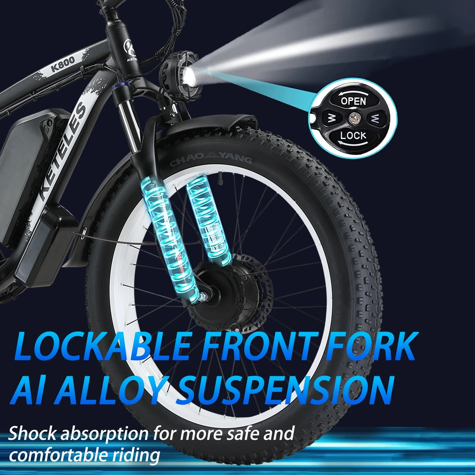 Fat Tire Electric Bike for Adults,48V 23Ah Removable Battery Electric Mountain Bikes Dual Motor AWD 2000W 35MPH Adult Electric Bicycles Shimano 21 Speed with Hydraulic Disc Brakes