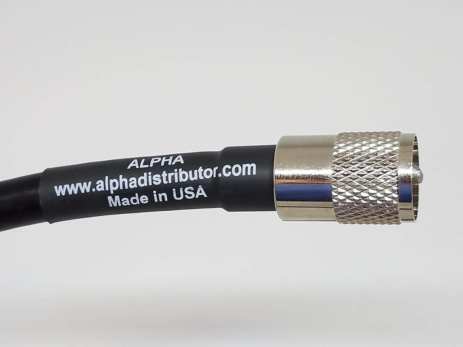 Alpha - 75ft RG8u RG8 Coax Cable with AMPHENOL PL259s Attached