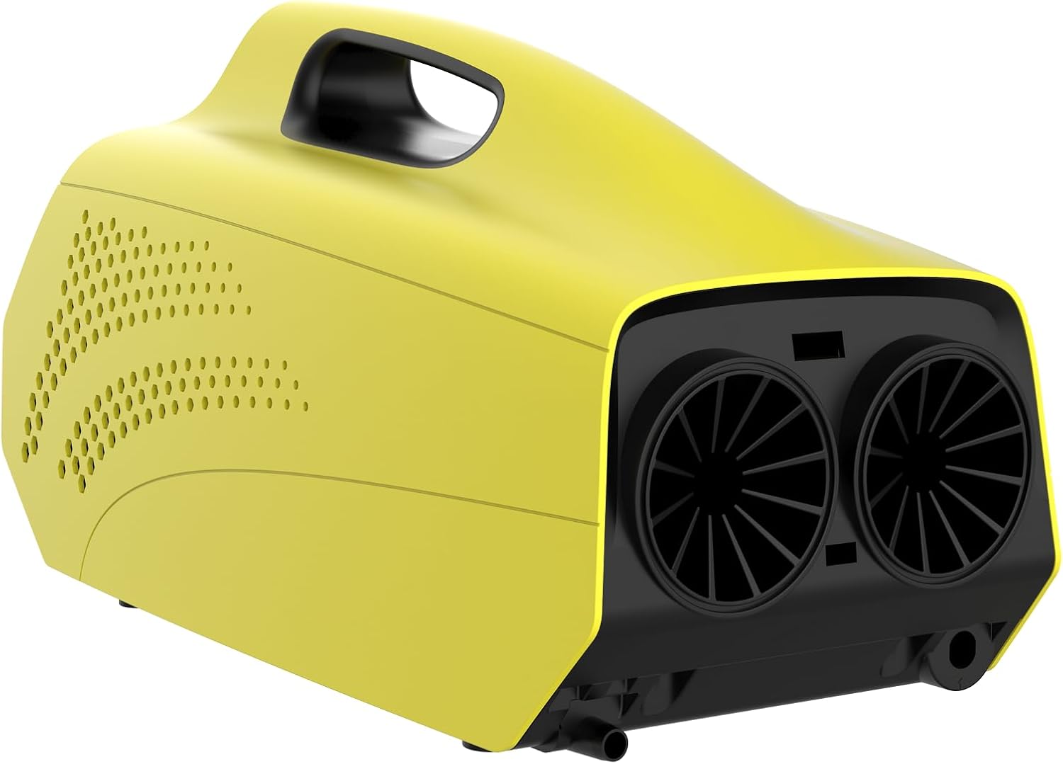 Tent Air Conditioner, 1,500 BTU Portable AC Unit with 3-Speed Fan for Room Outdoor Camping Van RV, Windowless and Dual Hoses, Small and Lightweight