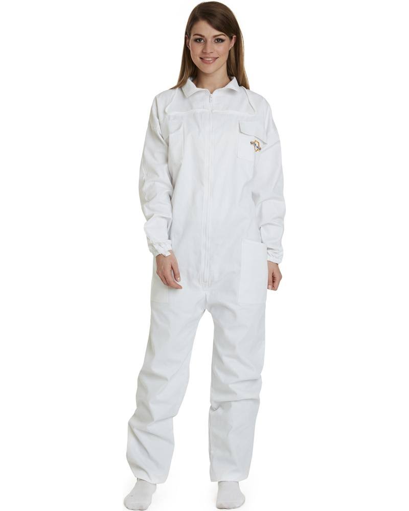 Natural Apiary Apiarist Beekeeping Suit - Polycotton - Non-Flammable Fencing Veil - Total Protection Camouflage / M