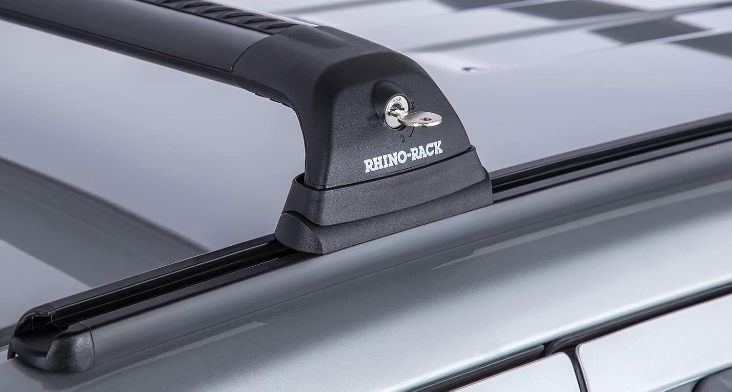 Rhino Rack Cap Topper Canopy Tonneau Cover Truck Tracks (70"), Black (RTC18)
