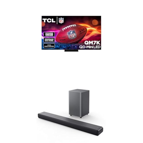 TCL 55-Inch Class QM7K Series QD-Mini LED 4K UHD Google Smart TV Best Premium Mini-LED TV - QLED, 144hz, 240hz Gaming Rate, Anti-Reflective Screen, Bang & Olufsen Audio, Atmos (55QM7K, 2025 Model)