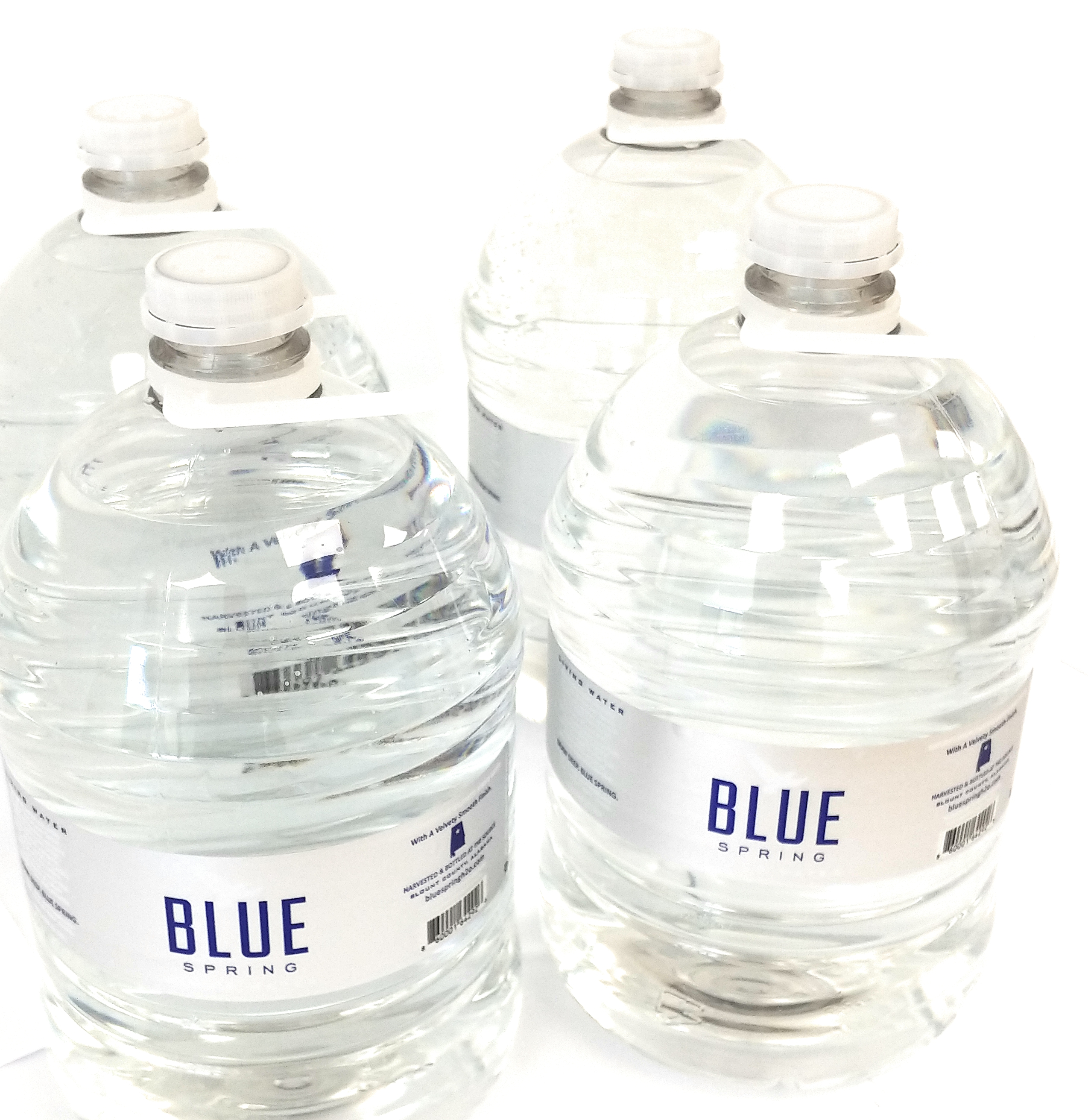 Blue Spring Natural Spring Water, Ph Balanced, Bottled Water, 4 Gallons per Case