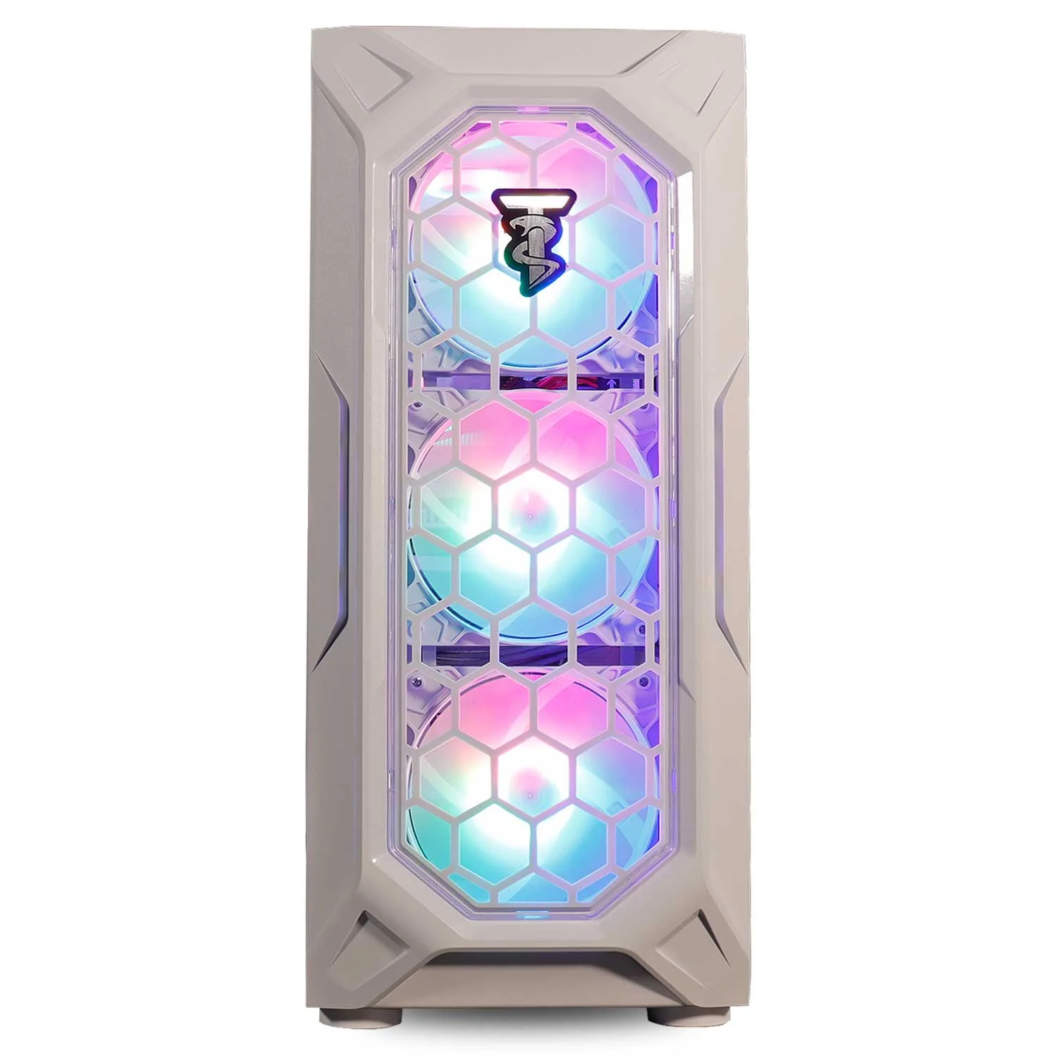 ViprTech.com Ghost Gaming PC Desktop Computer - AMD Ryzen 5 5600G (12-Core 4.4Ghz), RTX 3060 12GB, 16GB DDR4 RAM, 512GB NVMe SSD, VR-Ready, Streaming, Wifi, Warranty