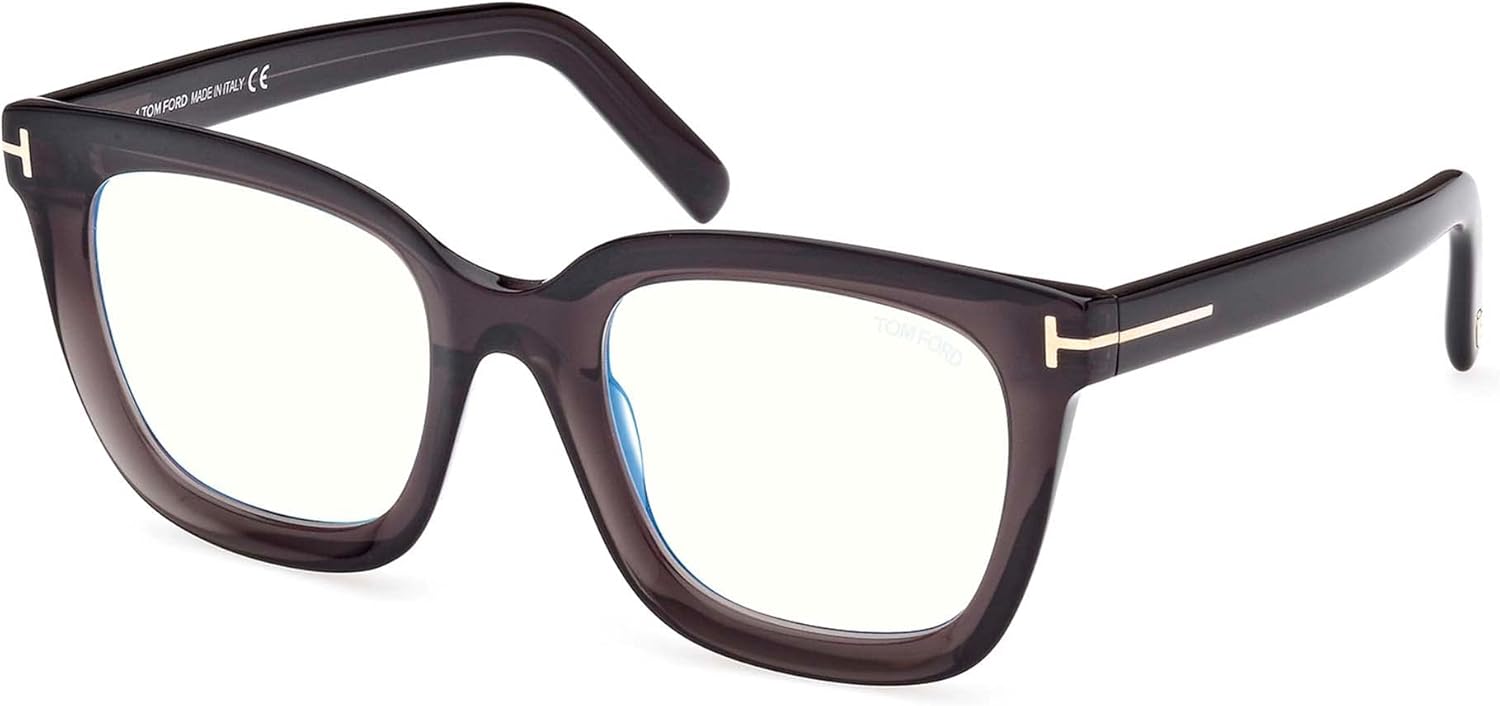 Tom Ford TF5880-B 020 Eyeglasses Women's Transparent Dark Grey Full Rim 51mm
