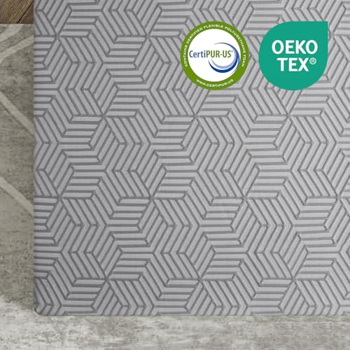 BedStory 4 Inch Memory Foam Mattress Topper Queen - Gel Foam Bed Toppers with Removable Cover - High Density Memory Foam