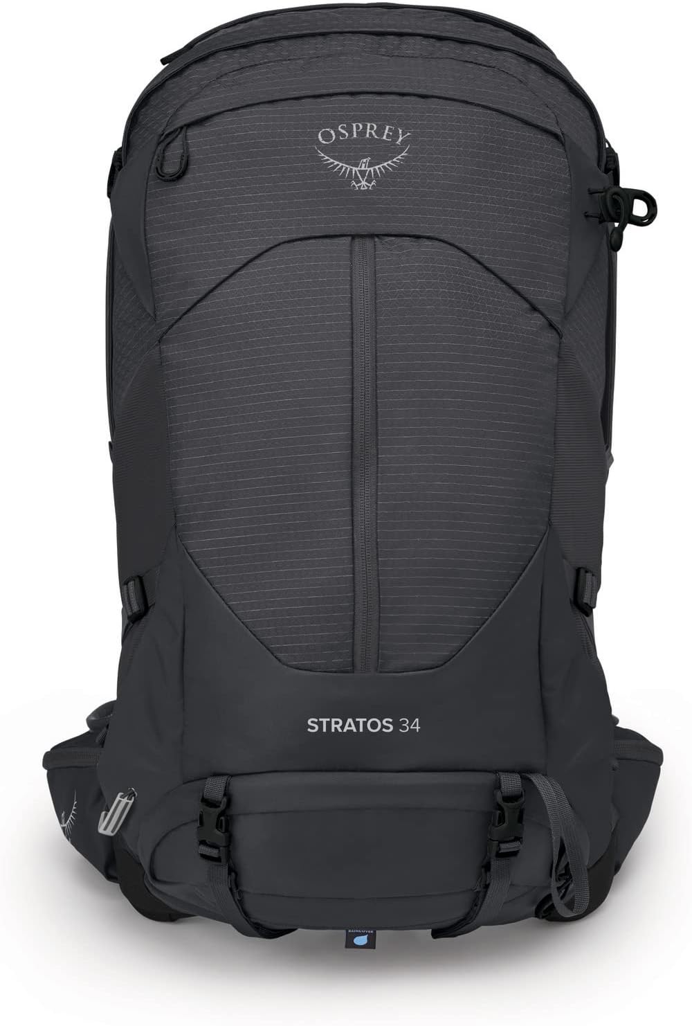 Osprey Stratos 34L Men's Hiking Backpack, Tunnel Vision Grey