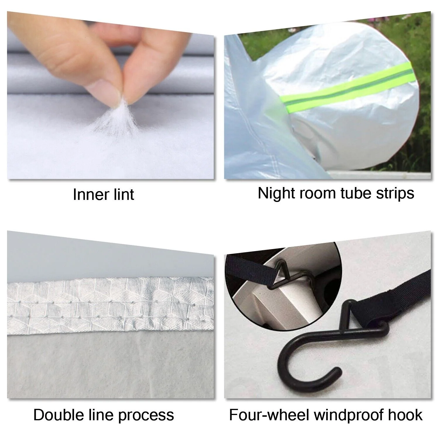 Car Windshield & Roof Snow Cover Thicken Winter Ice Frost Guard Half Car Cover