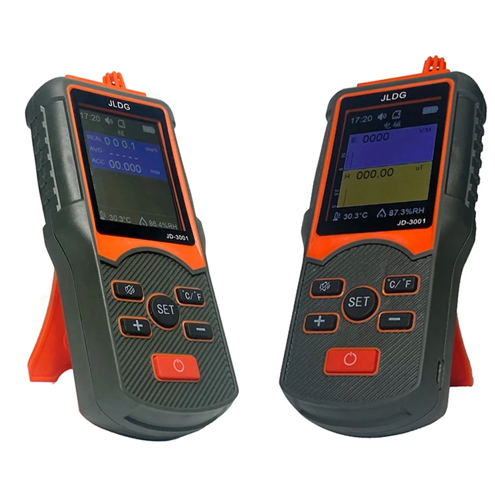 Mixfeer JD-3001 Geiger Counter and Electromagnetic Radiation Detector Temperature and Humidity Measurement Device with Data Export Function