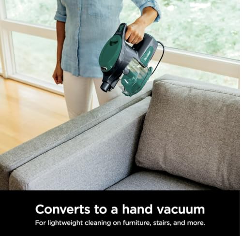 Shark HV322 Rocket Deluxe Pro Corded Stick Vacuum with LED Headlights, XL Dust Cup, Lightweight, Perfect for Pet Hair Pickup, Converts to a Hand Vacuum, with Pet Attachments, Bordeaux/Silver